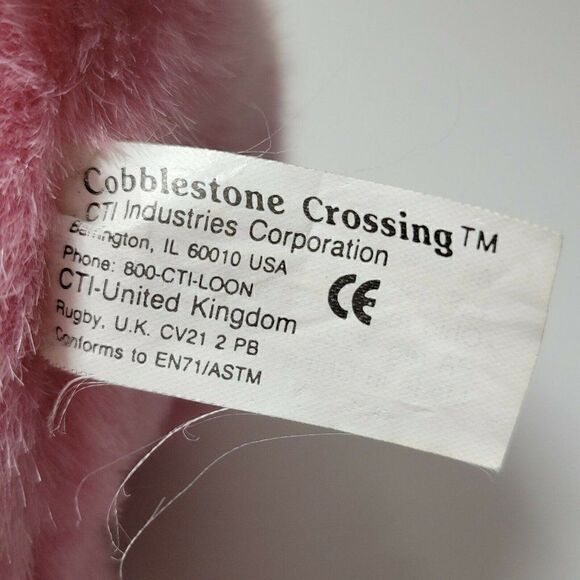RARE Cobblestone Crossing Bunny Rabbit Plush Stuffed Animal Easter - Picture 11 of 12